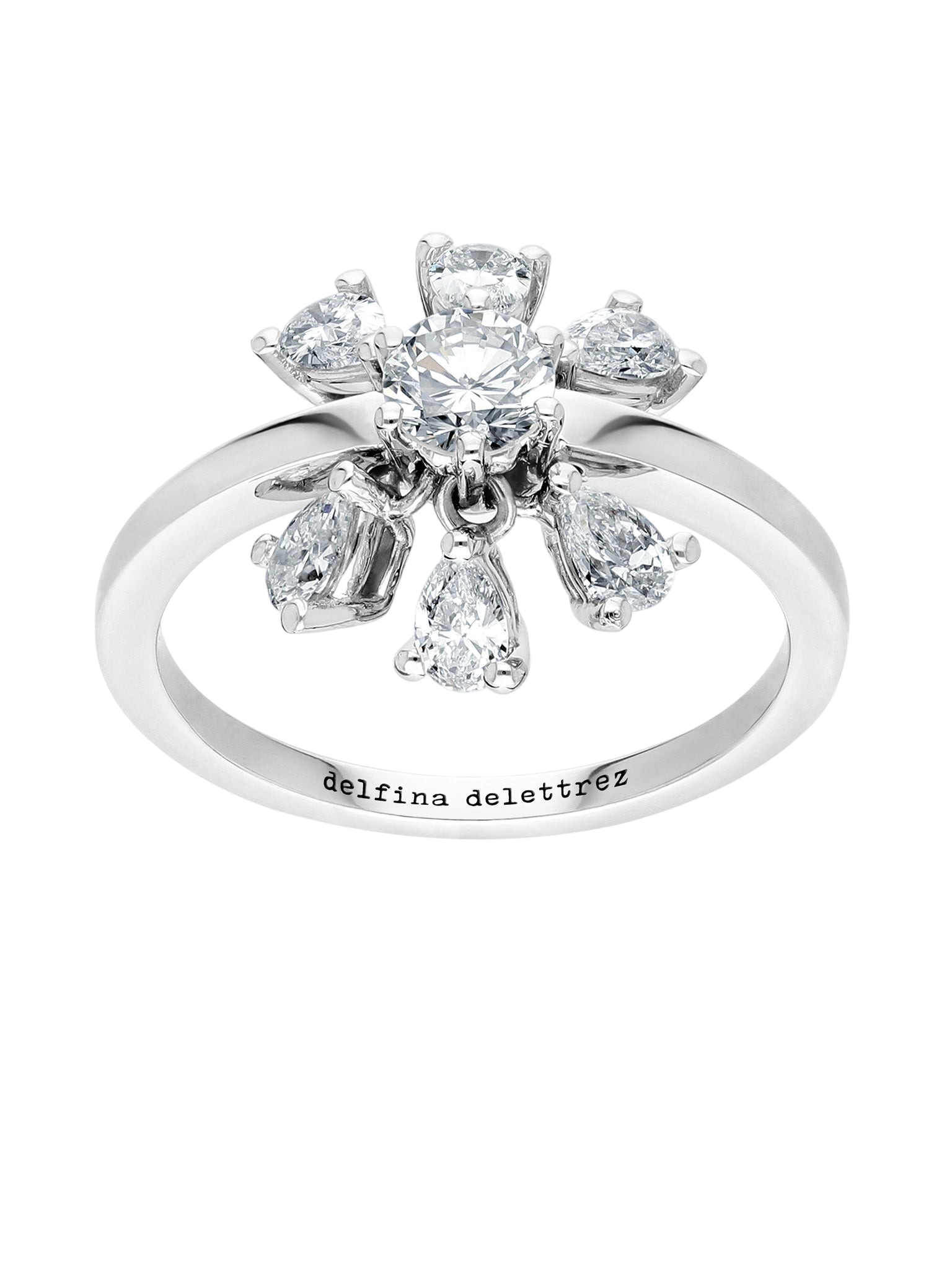 Dancing Diamonds daisy ring photo